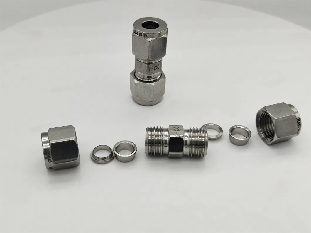 Stainless Steel Needle Valve Connector, Valve Connector, Hexagon Connector, Pneumatic Connector, 304 PC Pneumatic Connector